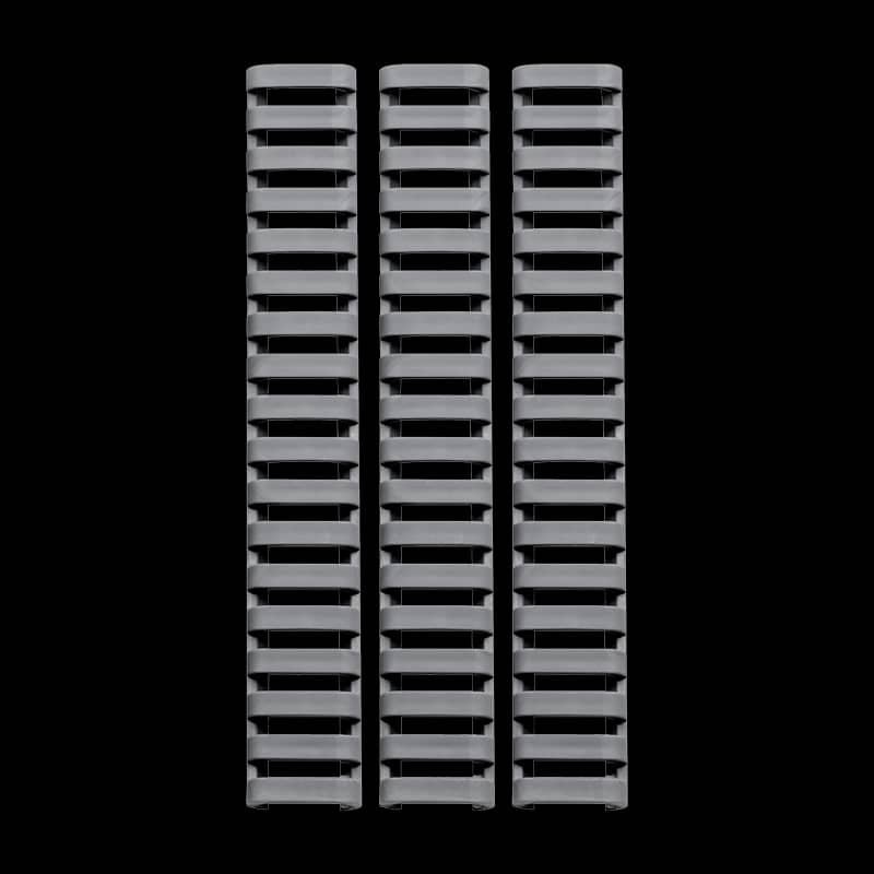 Ergo 18 Slot Low Profile Ladder Rail Cover (3 Pack) Graphite Grey - Image 1
