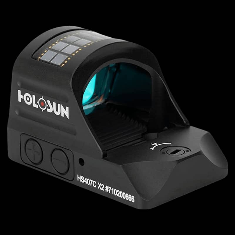 Holosun 407C X2 - 2 MOA Red Dot Solar Powered Reflex Sight - Image 6