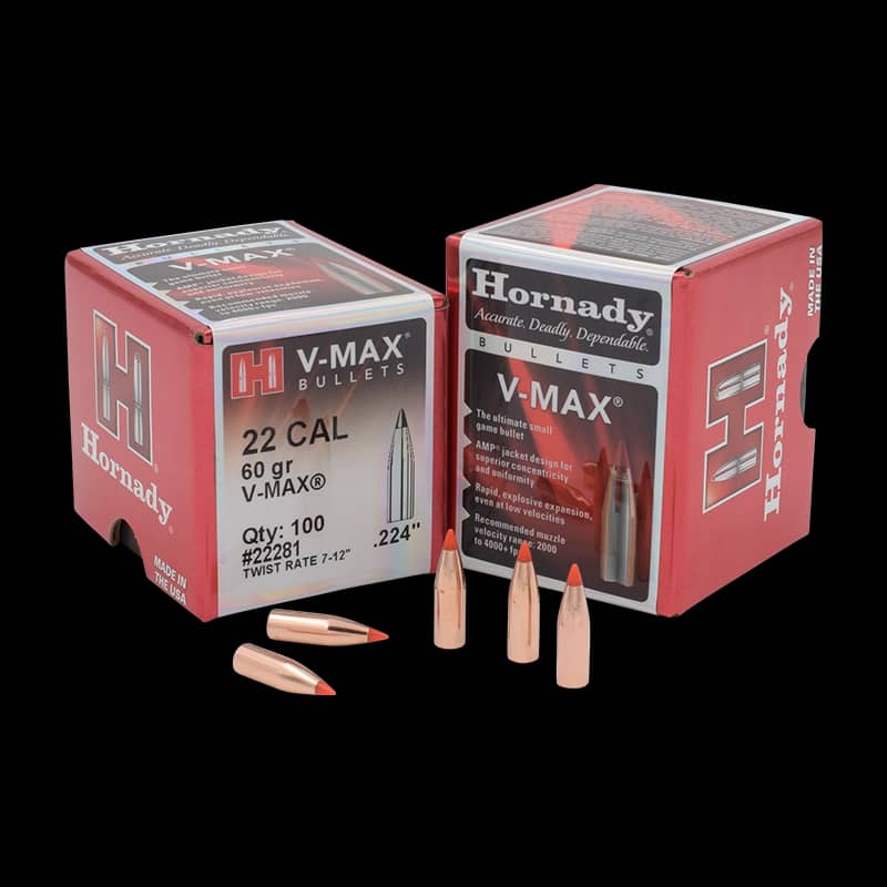 Hornady .224 60Gr V-Max (100) - Image 1