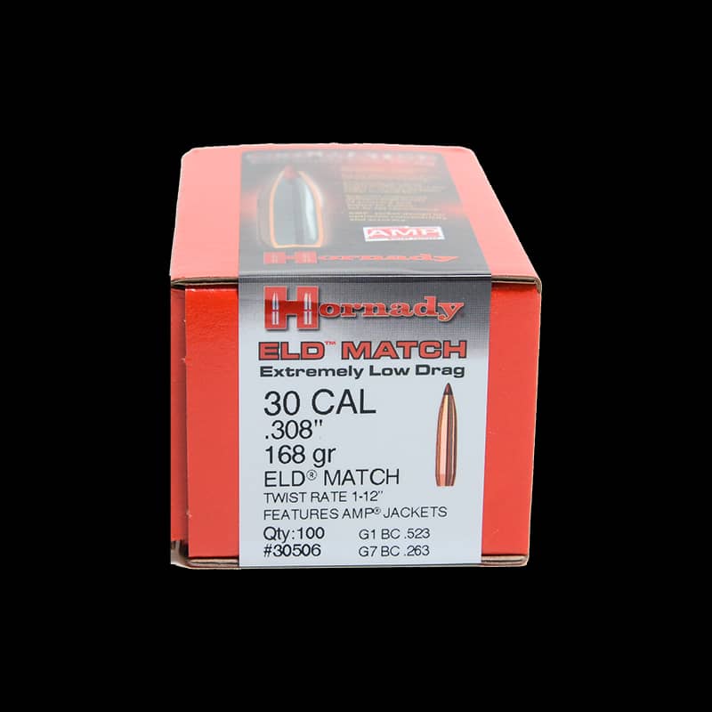 Hornady .30 168Gr ELD Match Bullets (100) - Image 1