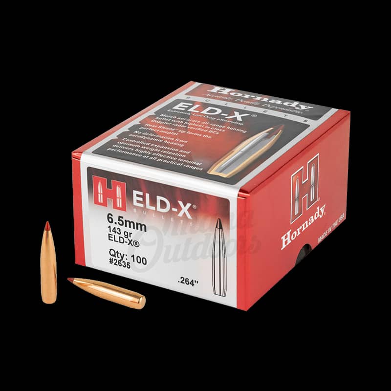 Hornady 6.5 mm 143Gr ELD-X Bullets (100) - Image 1