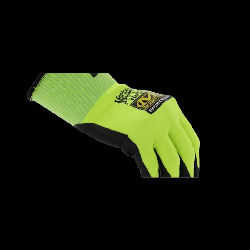 Mechanix Wear Speedknit Hi-Viz Gloves Fluorescent Yellow Medium - Image 4