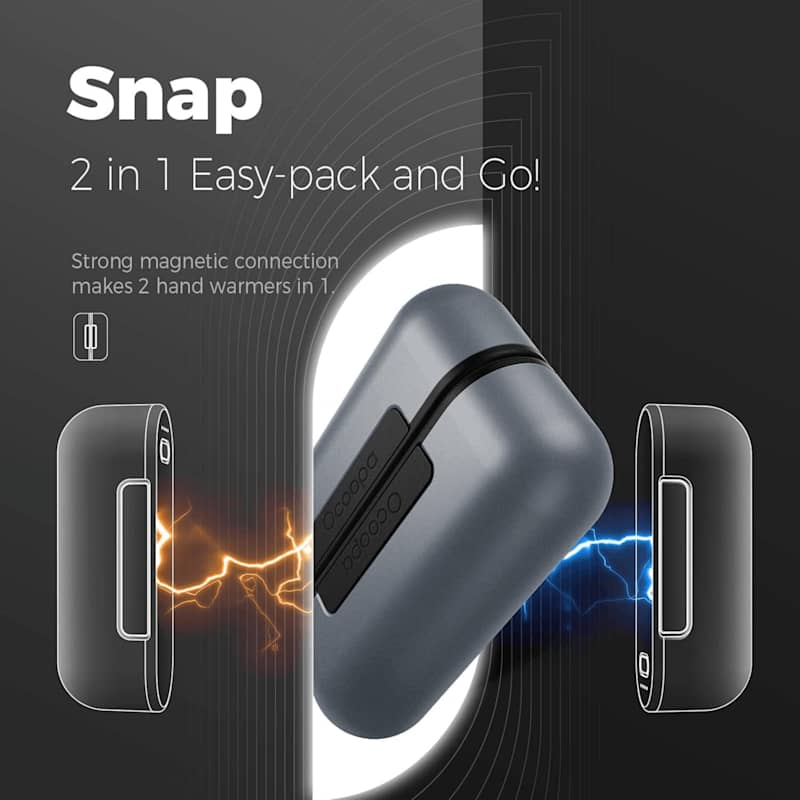Ocoopa UT2s Electronic Hand Warmer Black - Image 2