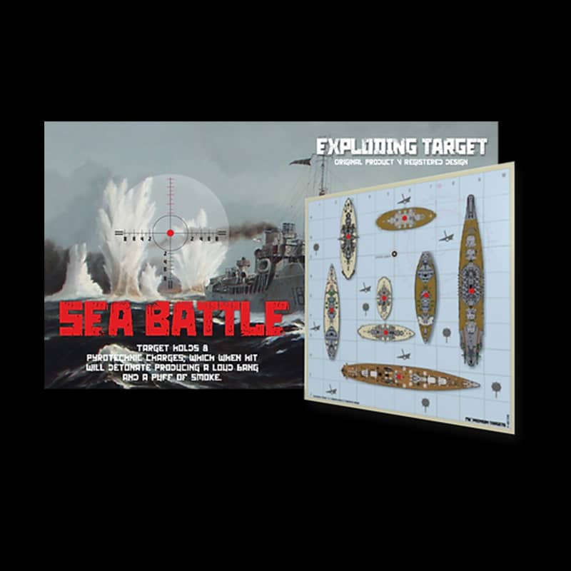 Premium Targets Reactive Air Rifle Target Sea Battle - Image 1