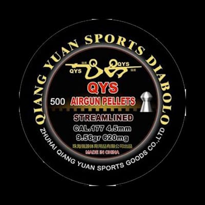 Buy Qys Streamlined Nose Heavies .177/4.50 9.56Gr (500) at Shooting Supplies