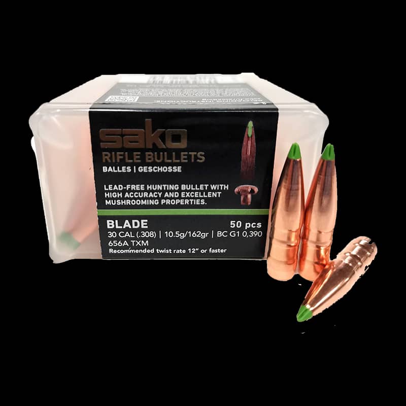 Sako Blade 30Cal Bullets TXM 162Gr Lead Free (50) - Image 1