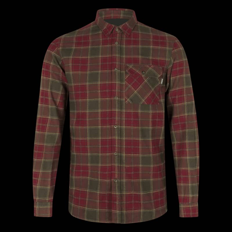 Seeland Glen Flannel Shirt Red Forest XXL - Image 1