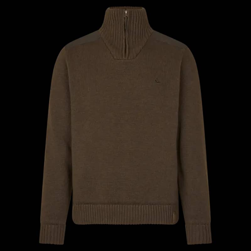 Seeland Haze Windbreaker Knit Dark Brown Medium - Image 1
