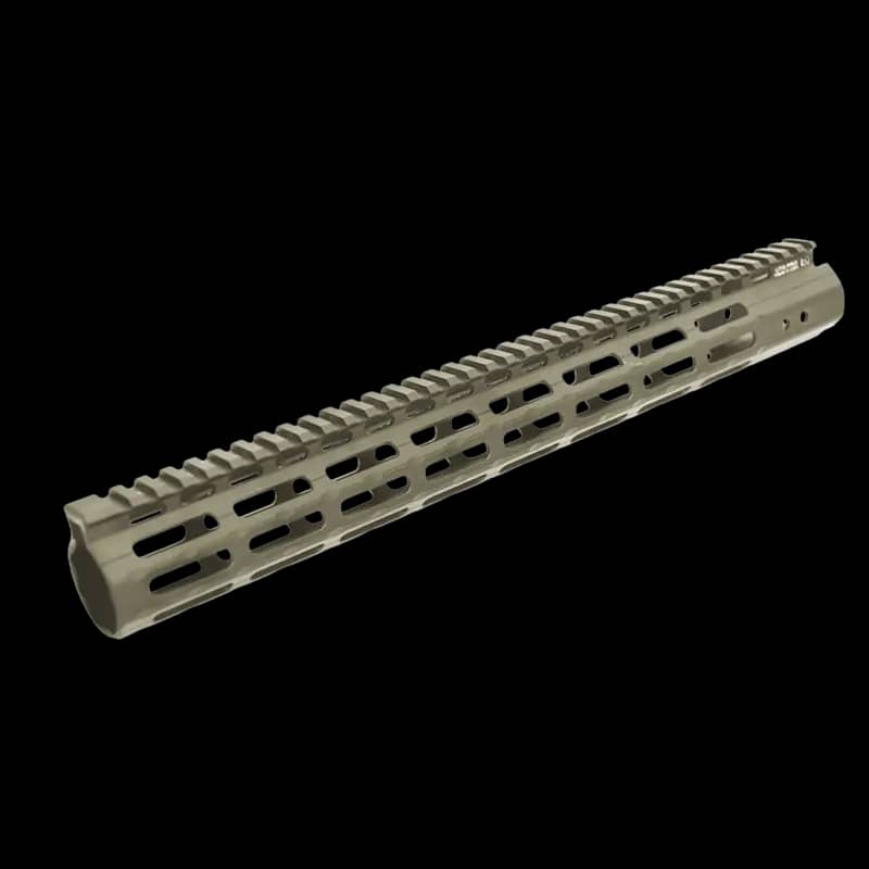 UTG PRO M-LOK AR15 Free Float Handguard, FDE Cerakote 15" - Image 1
