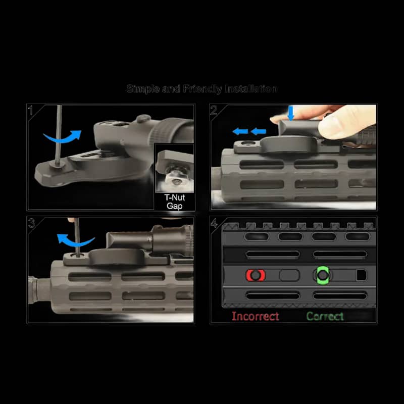 UTG Recon Flex M-lok Bipod Centre Height 8"-11.8" - Image 4